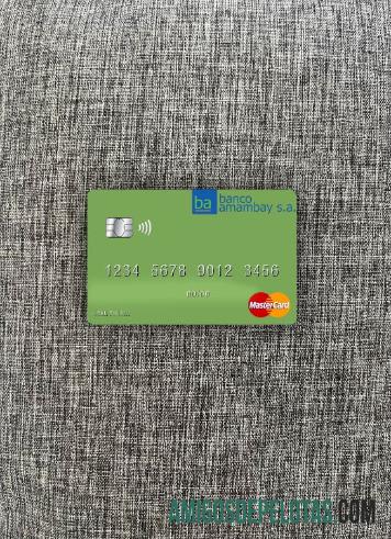 Paraguai Banco Amambay Mastercard Photolook Front exemplo real